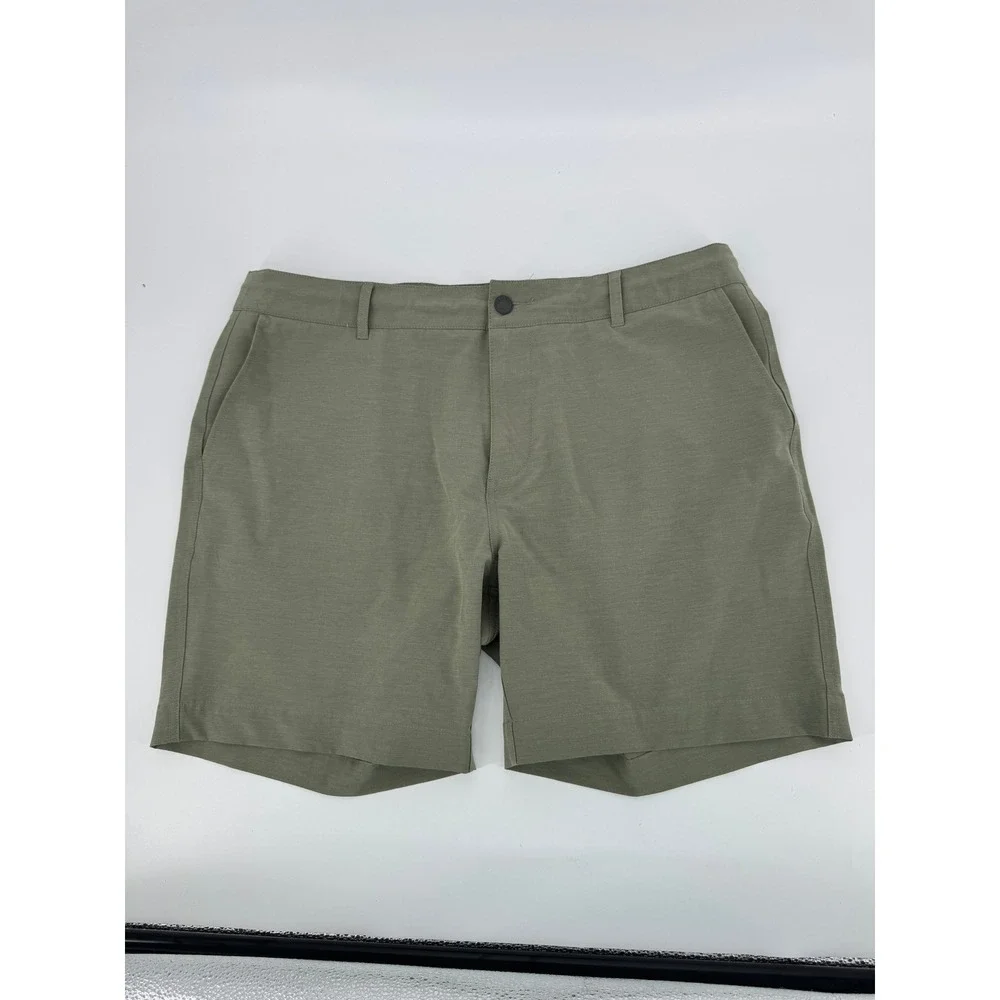 Faherty All Day Shorts Mens 36 Olive Green 7